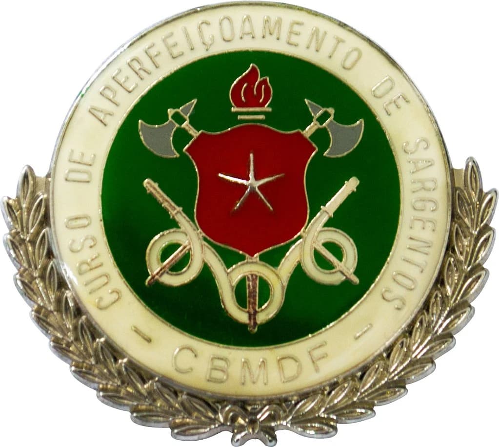 DISTINTIVO DE CURSO - APERFEIÇOAMENTO DE SARGENTO / CBM DF — imagem 1