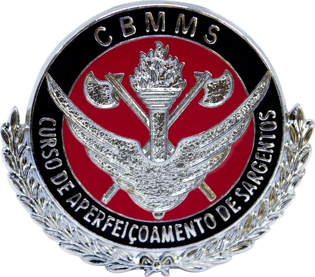 DISTINTIVO DE CURSO - APERFEIÇOAMENTO DE SARGENTOS / CBM MS — imagem 1