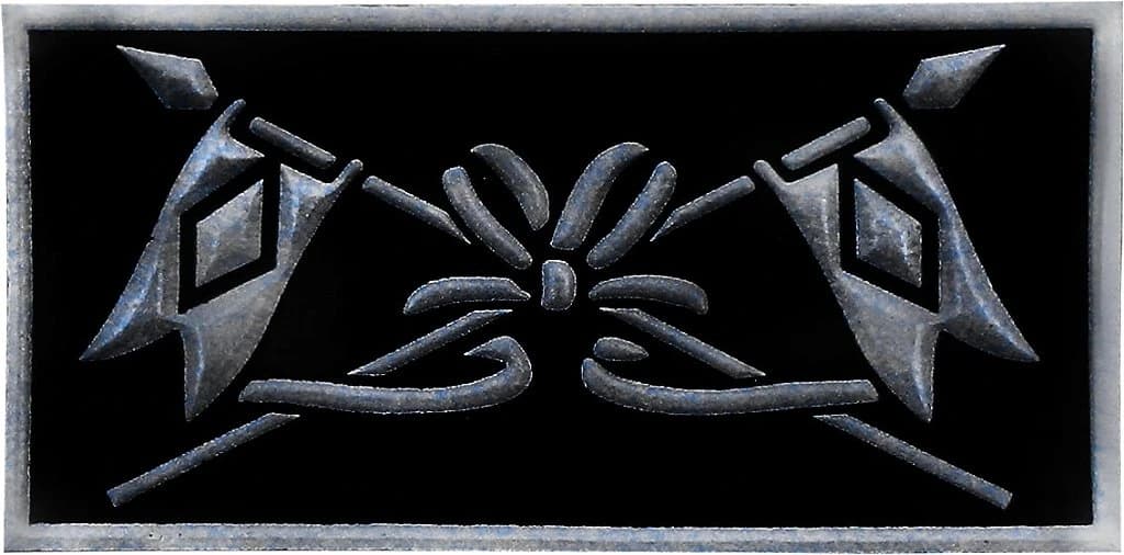 DISTINTIVO DE GOLA EMB. - CAVALARIA PRAÇA — imagem 1