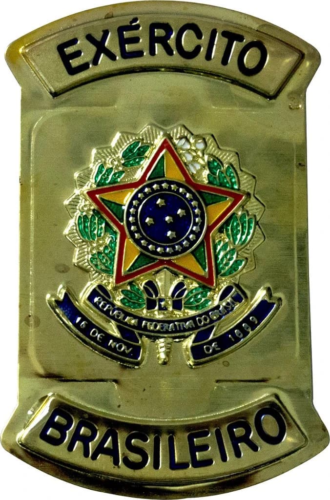CHAPA CARTEIRA - EXÉRCITO BRASILEIRO COM BRASÃO — imagem 1
