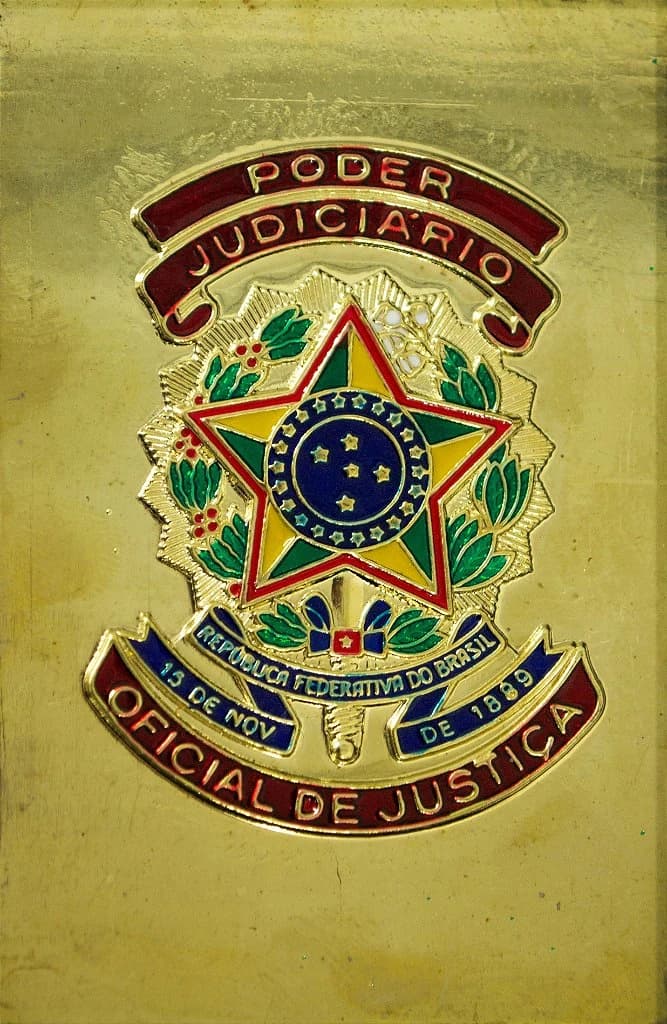 CHAPA CARTEIRA - PODER JUDICIÁRIO/ OFICIAL DE JUSTIÇA — imagem 1