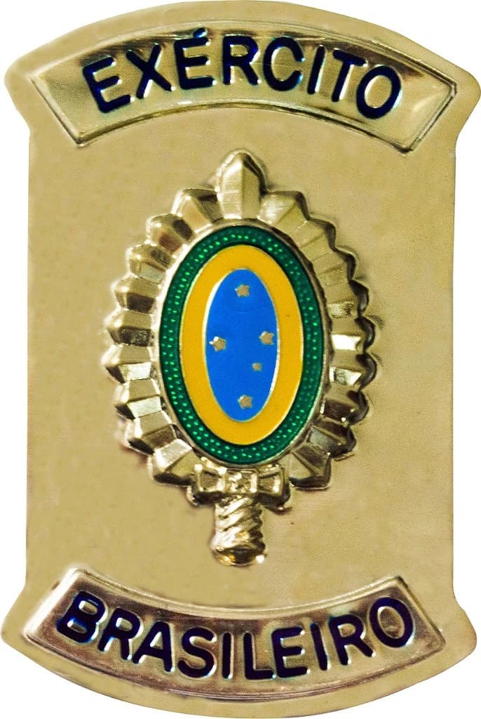 CHAPA CARTEIRA - EXÉRCITO BRASILEIRO COM BRASÃO — imagem 1