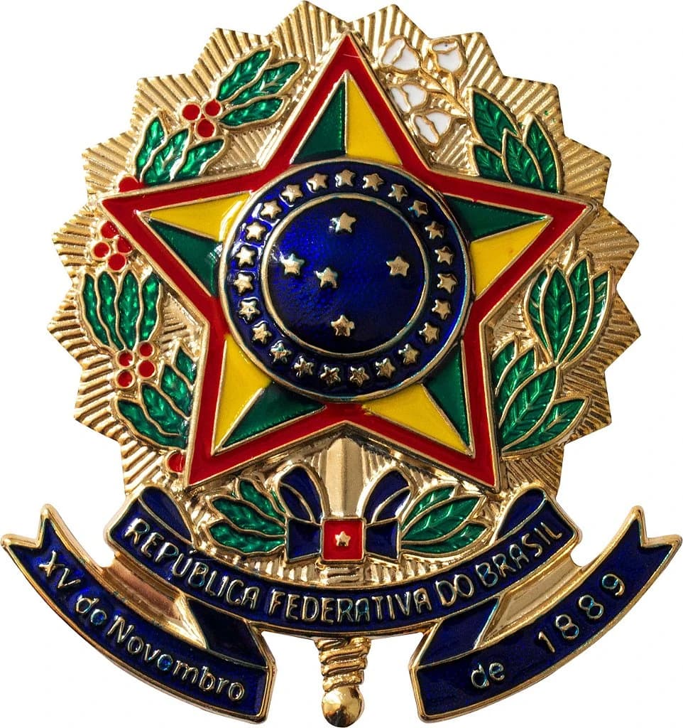 BRASÃO RECORTADO - REPÚBLICA 100mm — imagem 1
