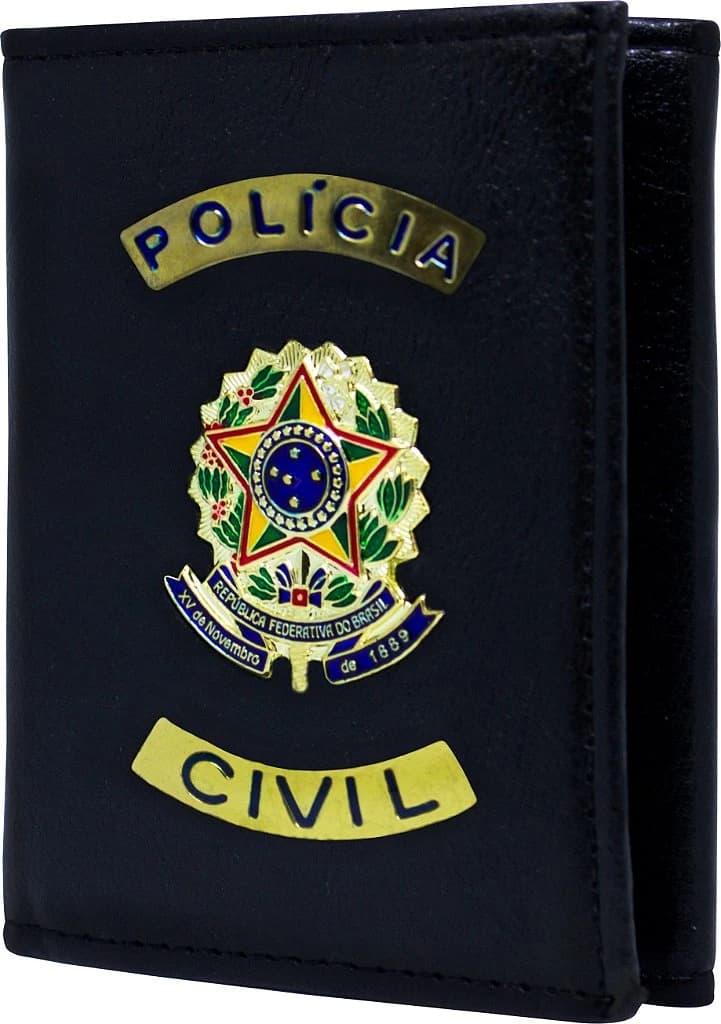 CARTEIRA COURVIN PRETO - POLÍCIA CIVIL — imagem 1