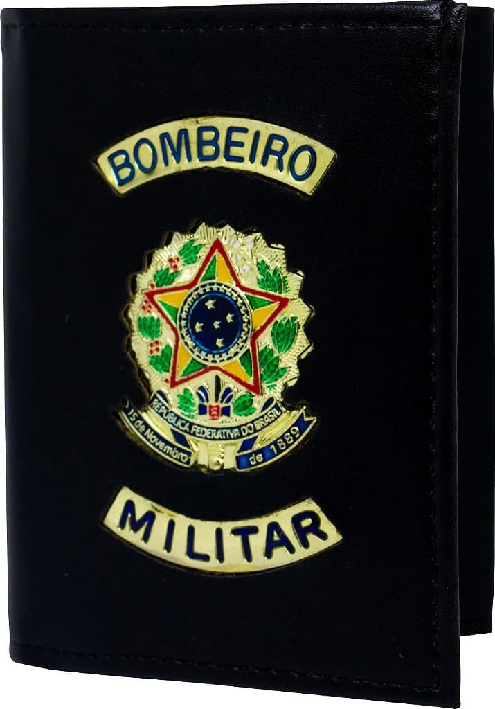 CARTEIRA COURVIN PRETO - BOMBEIROS MILITAR — imagem 1