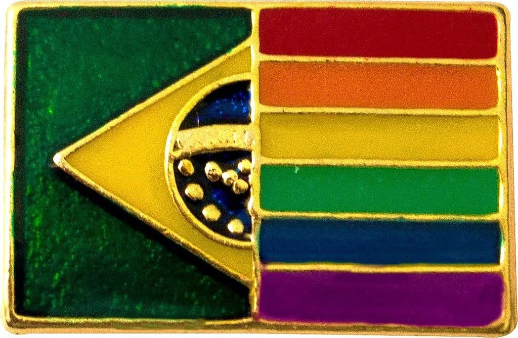 BOTTON - BANDEIRA BRASIL LGBT — imagem 1