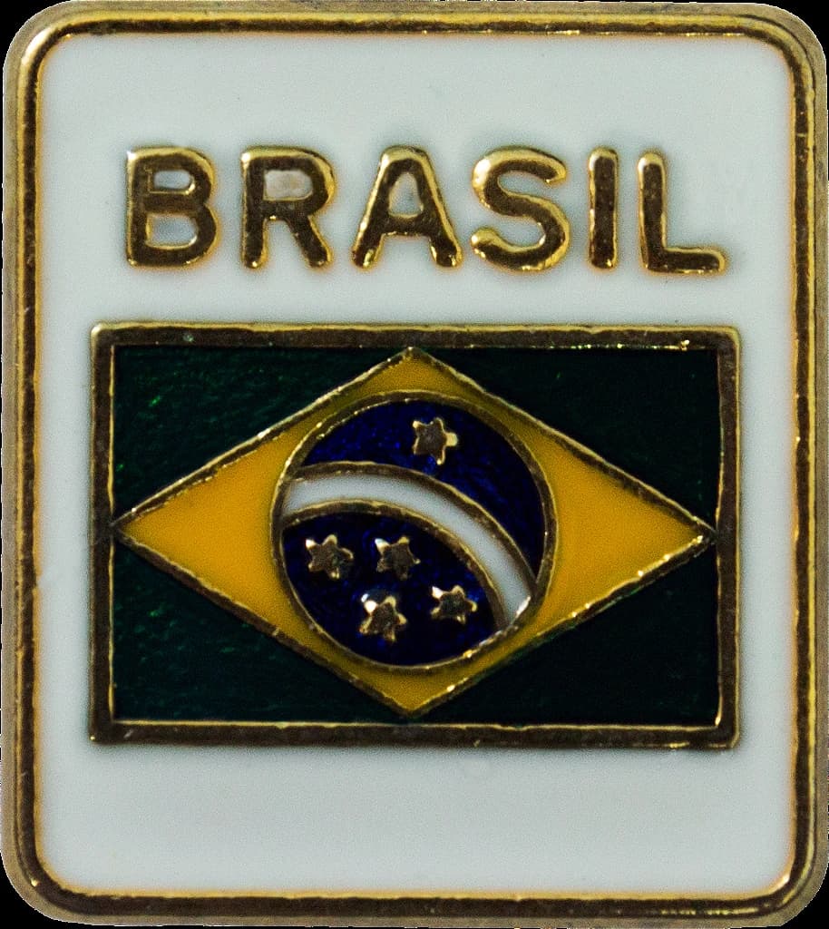 BOTTON - BRASIL / BRANCO — imagem 1