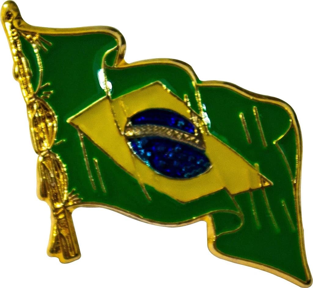 BOTTON - BANDEIRA BRASIL TRÊMULA — imagem 1