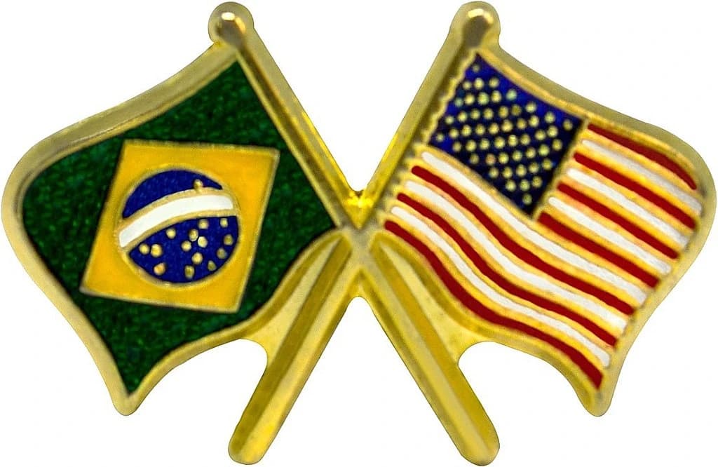 BOTTON - BANDEIRA BRASIL X EUA — imagem 1
