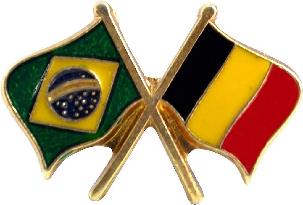 BOTTON - BANDEIRA BRASIL X BÉLGICA — imagem 1