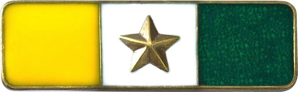 BARRETA - 1 ESTRELA AMARELO, BRANCO E VERDE — imagem 1