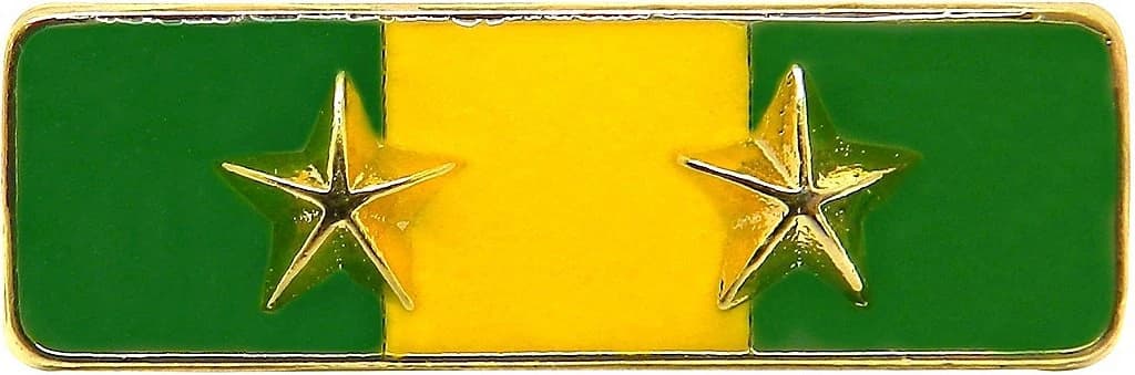 BARRETA - 2 ESTRELAS VERDE E AMARELO — imagem 1