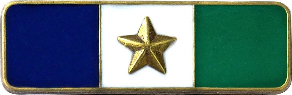 BARRETA - 1 ESTRELA AZUL, BRANCO E VERDE — imagem 1
