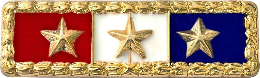 BARRETA - 3 ESTRELAS VERMELHO, BRANCO E AZUL COM BORDA — imagem 1