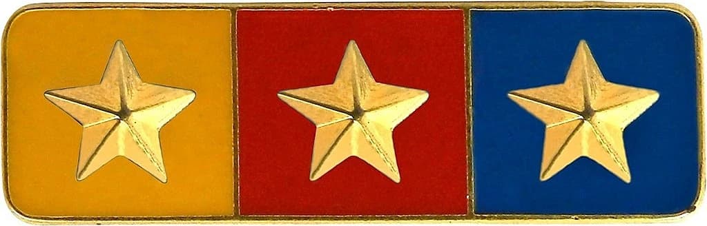 BARRETA - 3 ESTRELAS AMARELO, VERMELHO E AZUL — imagem 1