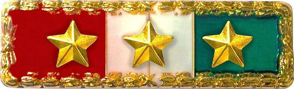 BARRETA - 3 ESTRELAS VERMELHO, BRANCO E VERDE COM BORDA — imagem 1