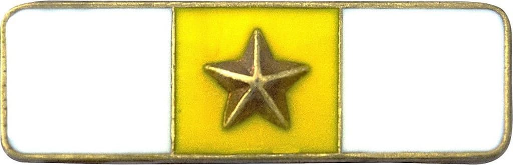 BARRETA - 1 ESTRELA BRANCO E AMARELO — imagem 1