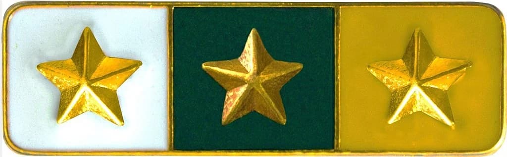 BARRETA - 3 ESTRELAS BRANCO, VERDE E AMARELO — imagem 1