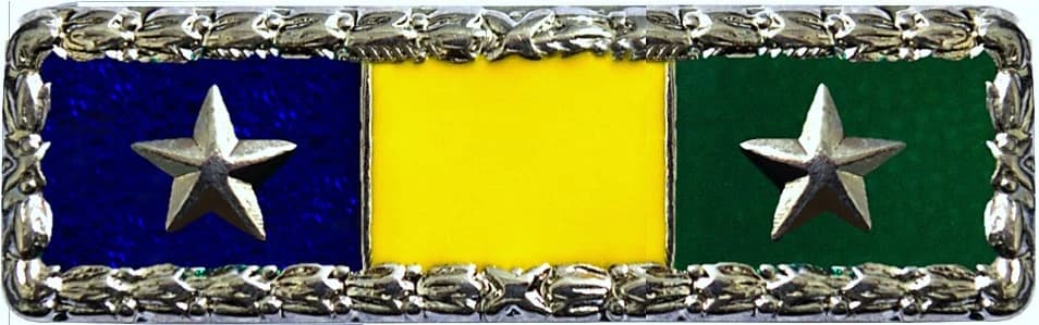 BARRETA - 2 ESTRELAS - AZUL, AMARELO E VERDE COM BORDA — imagem 1
