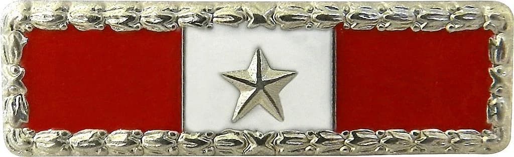 BARRETA - 1 ESTRELA VERMELHO E BRANCO COM BORDA — imagem 1