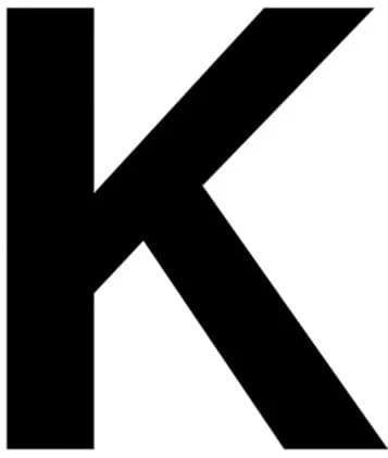LETRA 20mm - K — imagem 1