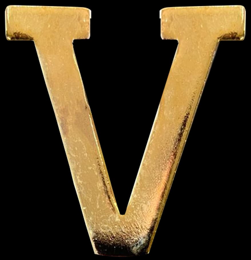 LETRA 30mm - V — imagem 1