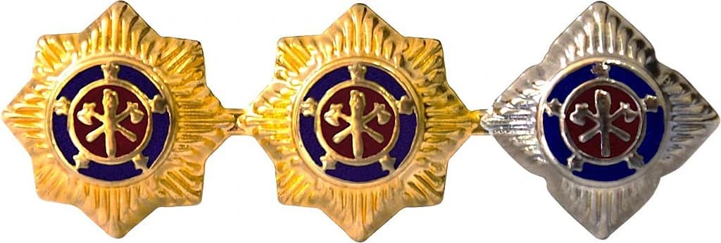 DIVISA DE GOLA - TENT. CORONEL 36x12mm — imagem 1