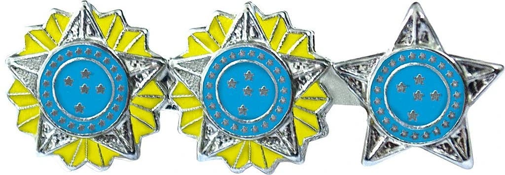 DIVISA DE GOLA - TENT. CORONEL 31X10mm — imagem 1