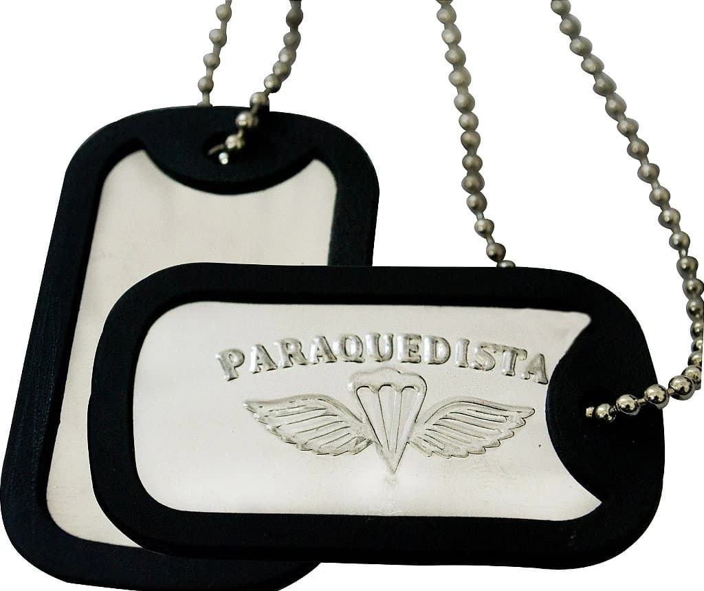 PLAQUETA DE IDENTIFICAÇÃO - PARAQUEDISTA — imagem 1