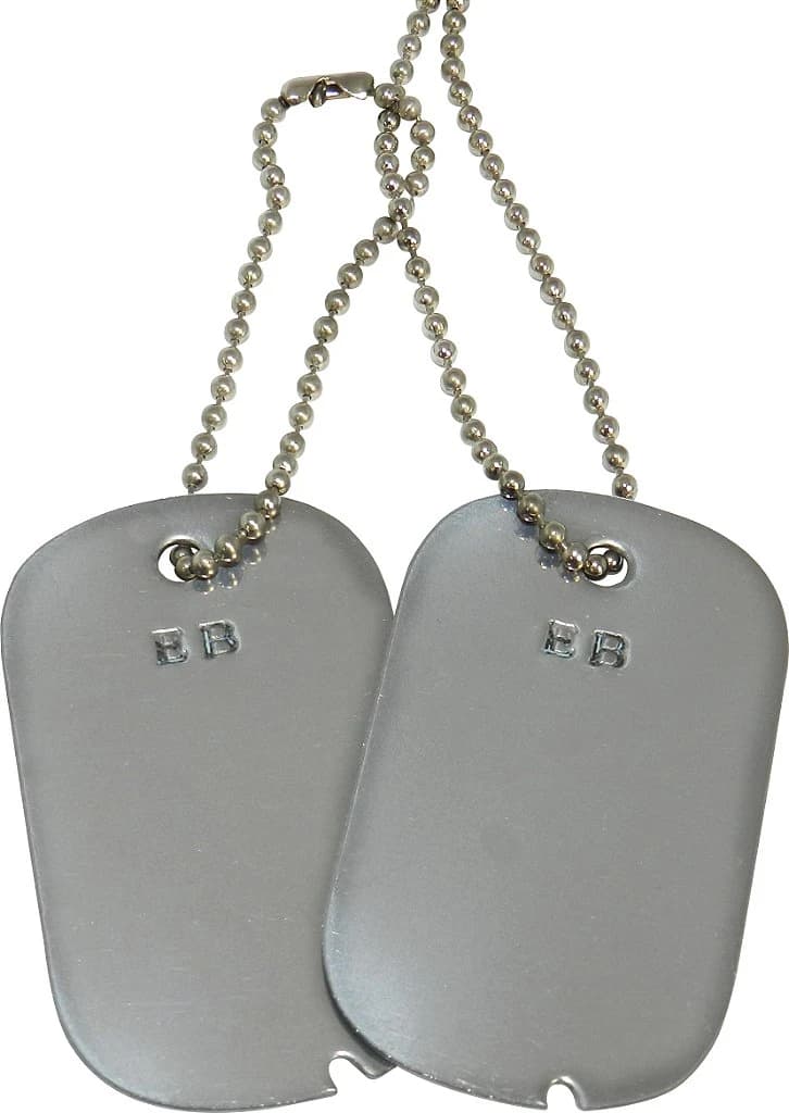 PLAQUETA DE IDENTIFICAÇÃO - EXÉRCITO BRASILEIRO - RASGO — imagem 1